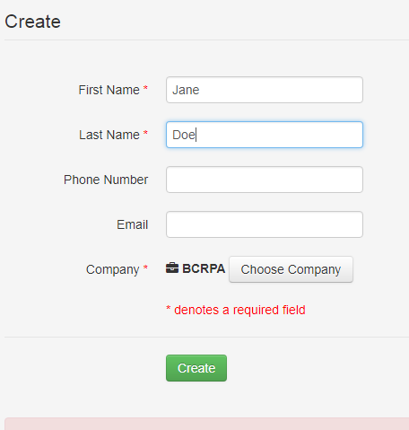 Create New Account