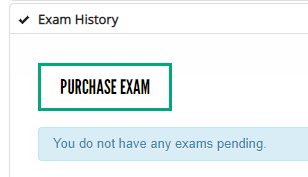 Exam Purchase button