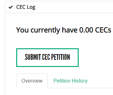 Submit CEC Button